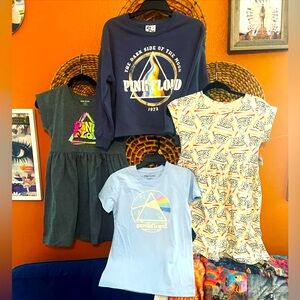 🔥 NWT LOT OFFICIAL PINK FLOYD AND GRAYSON SOCIAL GIRL’S KID’S 10 12